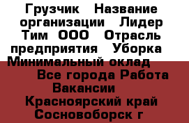 Грузчик › Название организации ­ Лидер Тим, ООО › Отрасль предприятия ­ Уборка › Минимальный оклад ­ 28 500 - Все города Работа » Вакансии   . Красноярский край,Сосновоборск г.